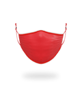 ADULT VERTICAL SHARK (RED) FORM-FITTING FACE MASK