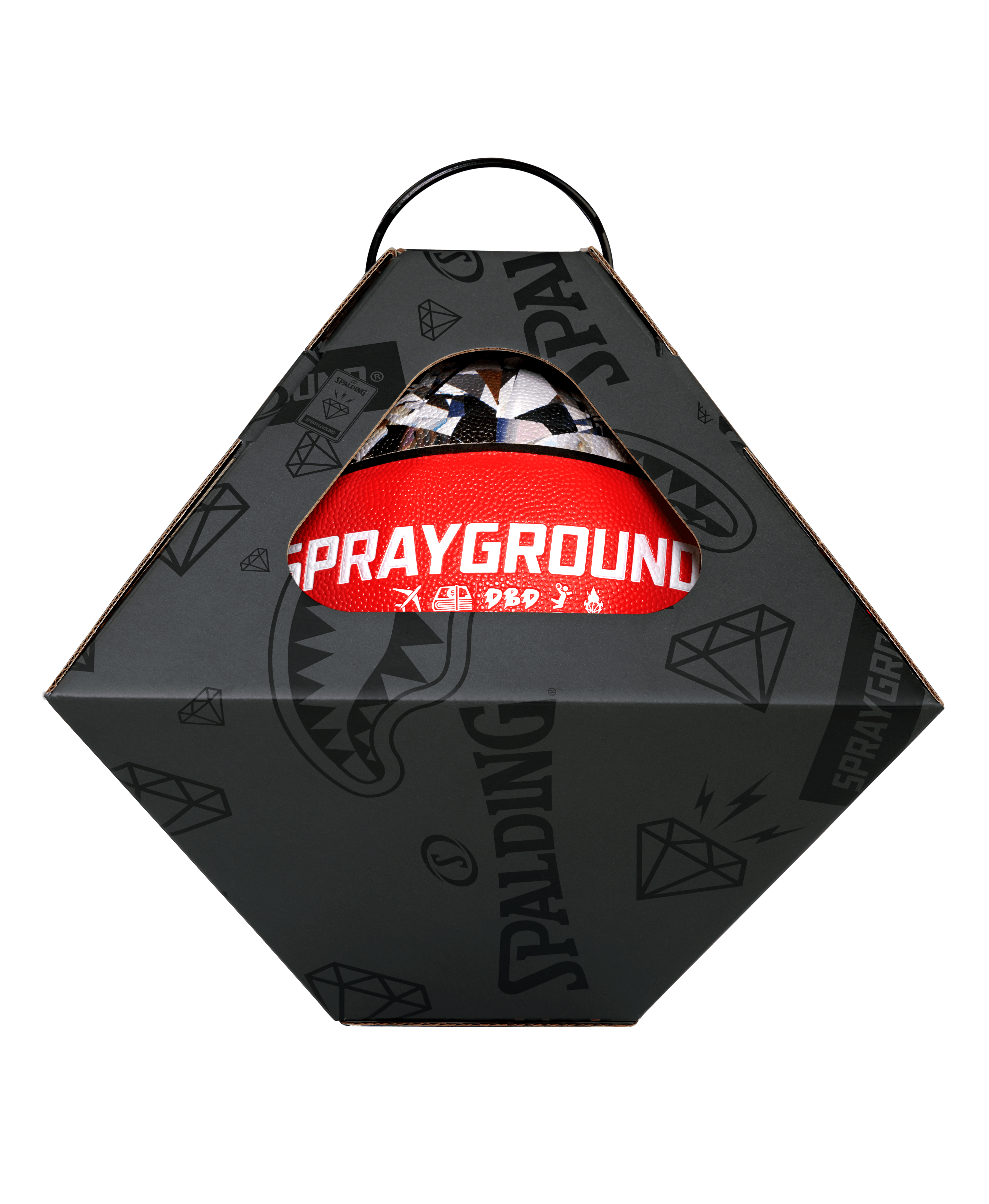 SPALDING X SPRAYGROUND DIAMOND BASKETBALL