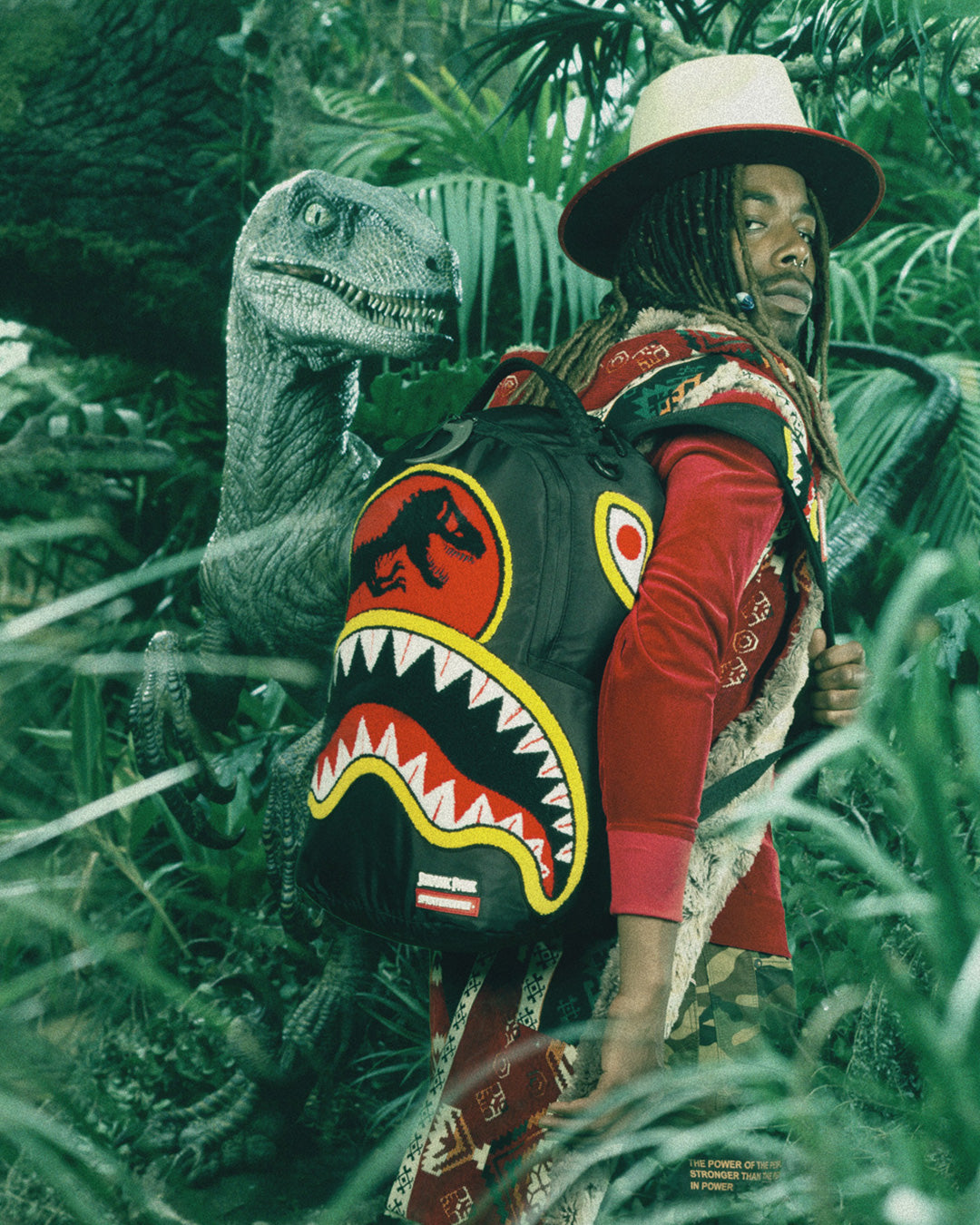 JURASSIC PARK SHARK CHENILLE SHARK BACKPACK (DLXR)