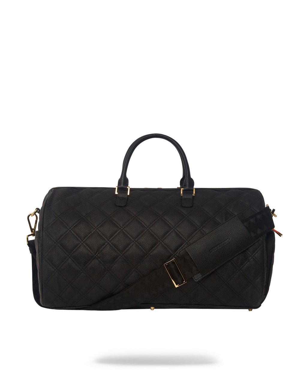 NOIR QUILT GOLD CHAIN SHARK DUFFLE