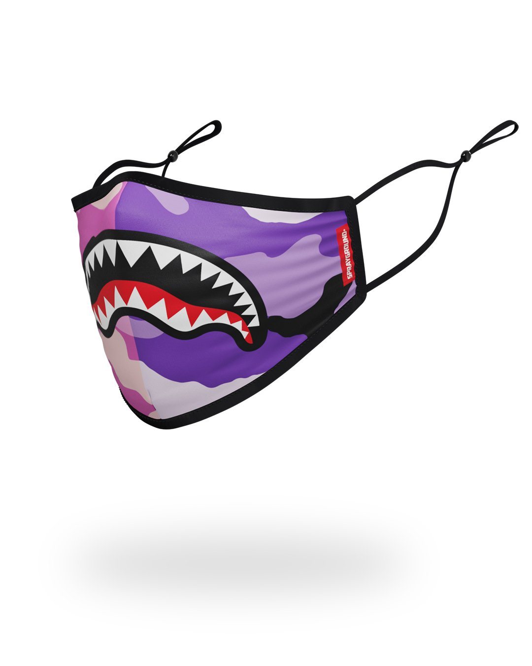 ADULT SPLIT CAMO FORM FITTING FACE MASK