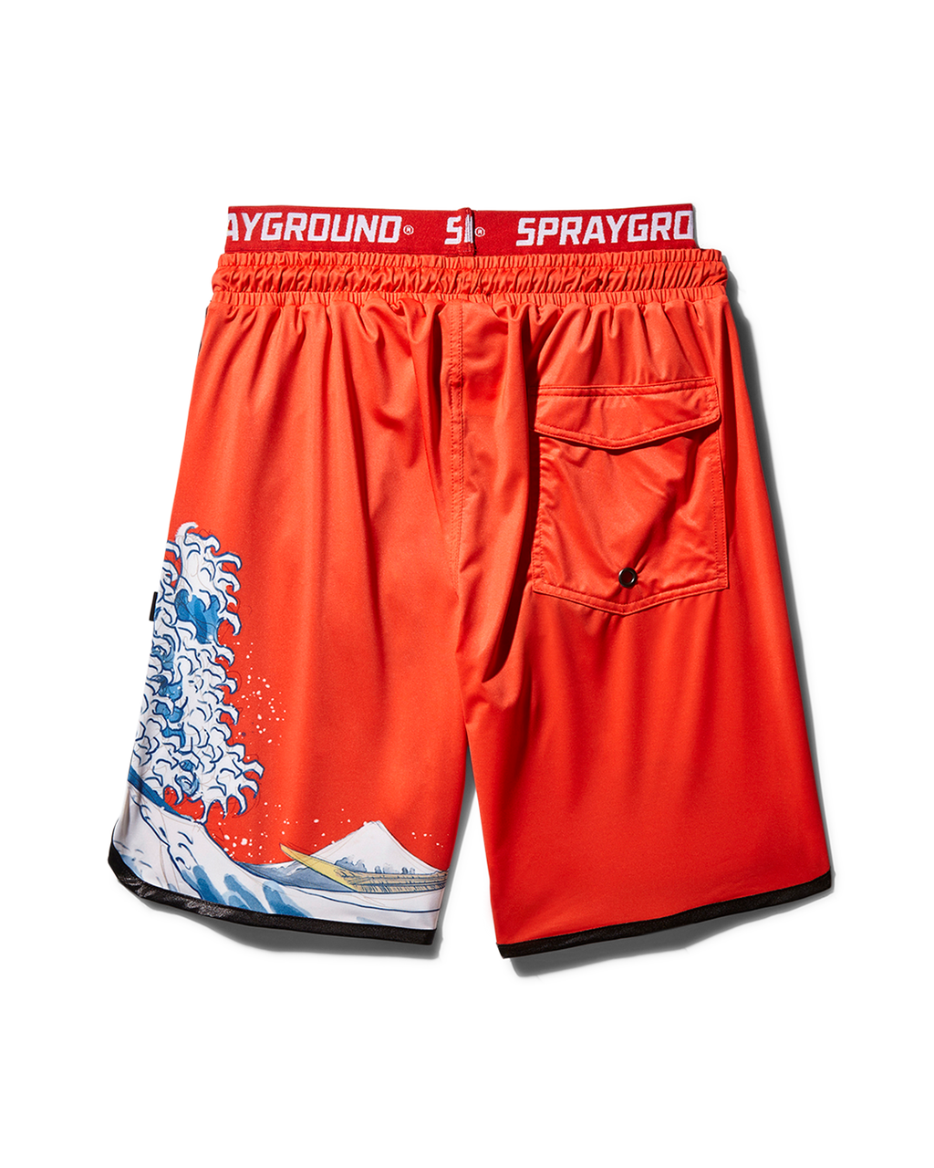 JAPAN WAVE CORTO SWIM TRUNKS (RED)